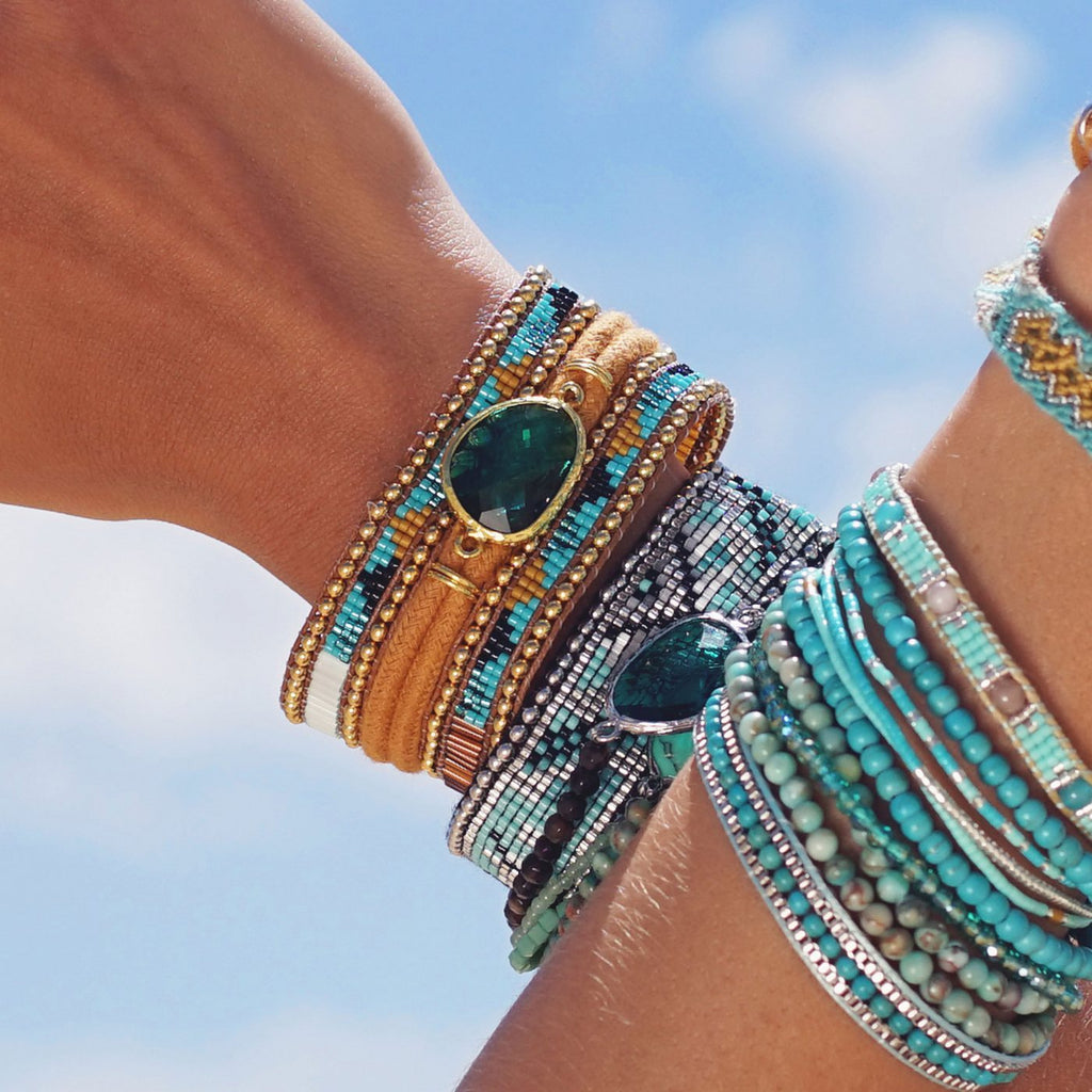 Schmuck Manschettenarmband Yellowstone - Gelb