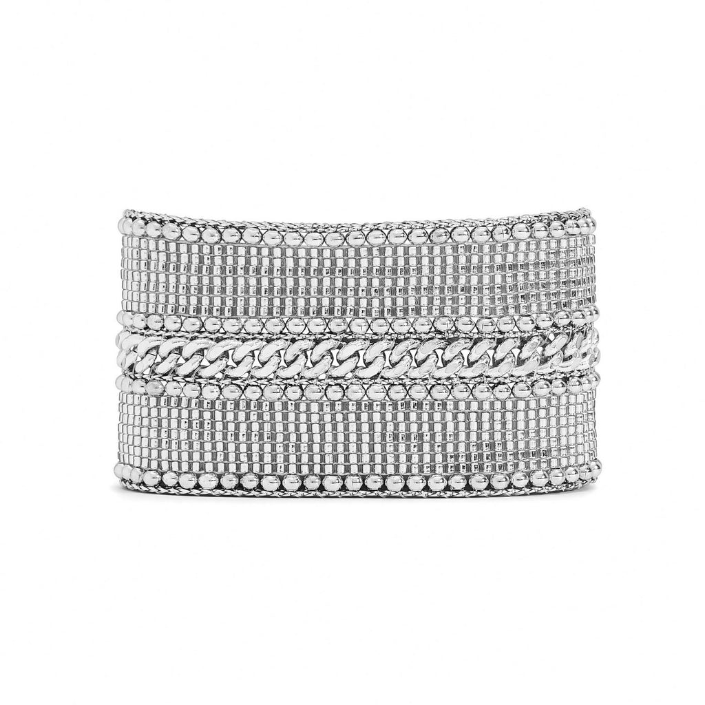 Manschettarmband Galate - Silverfärgad