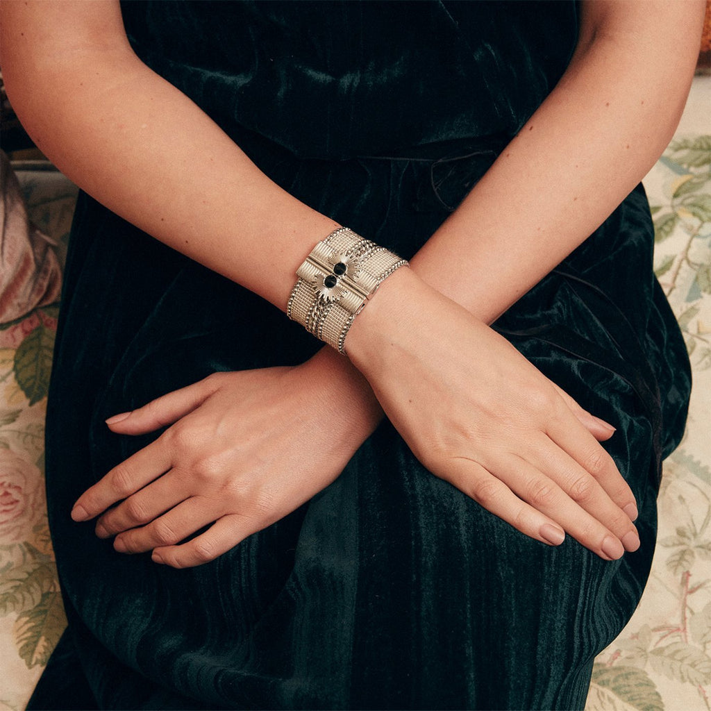 Manschettarmband Galate - Silverfärgad