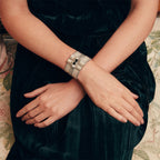 Manschettarmband Galate - Silverfärgad