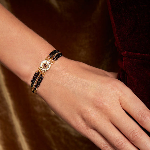 Shogun Cuff Bracelet - Black
