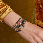 Manschettarmband Zodiaq Fiskarna - Svart
