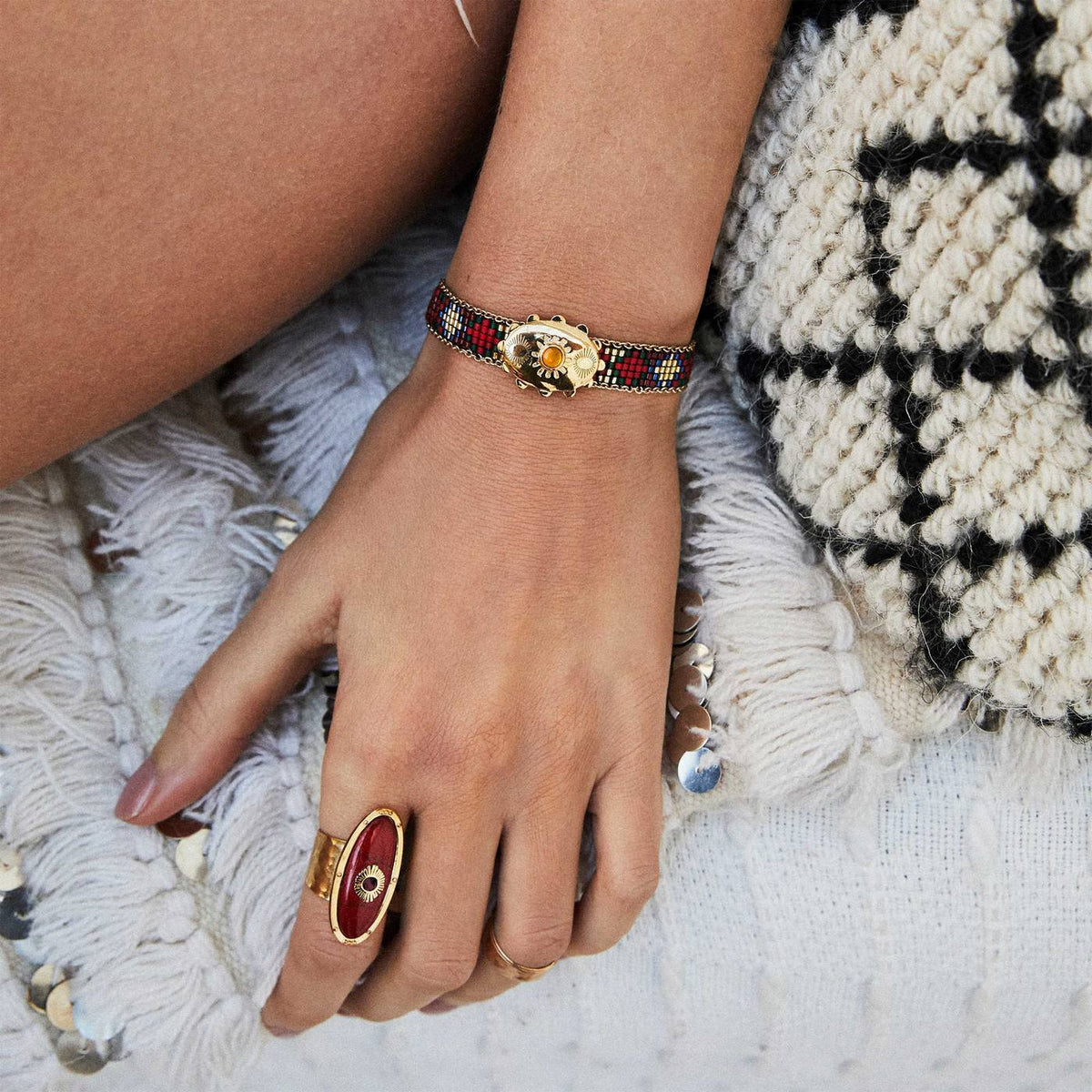 Sieraden Mini Manchetarmband Corcovado - Terracotta - Rood