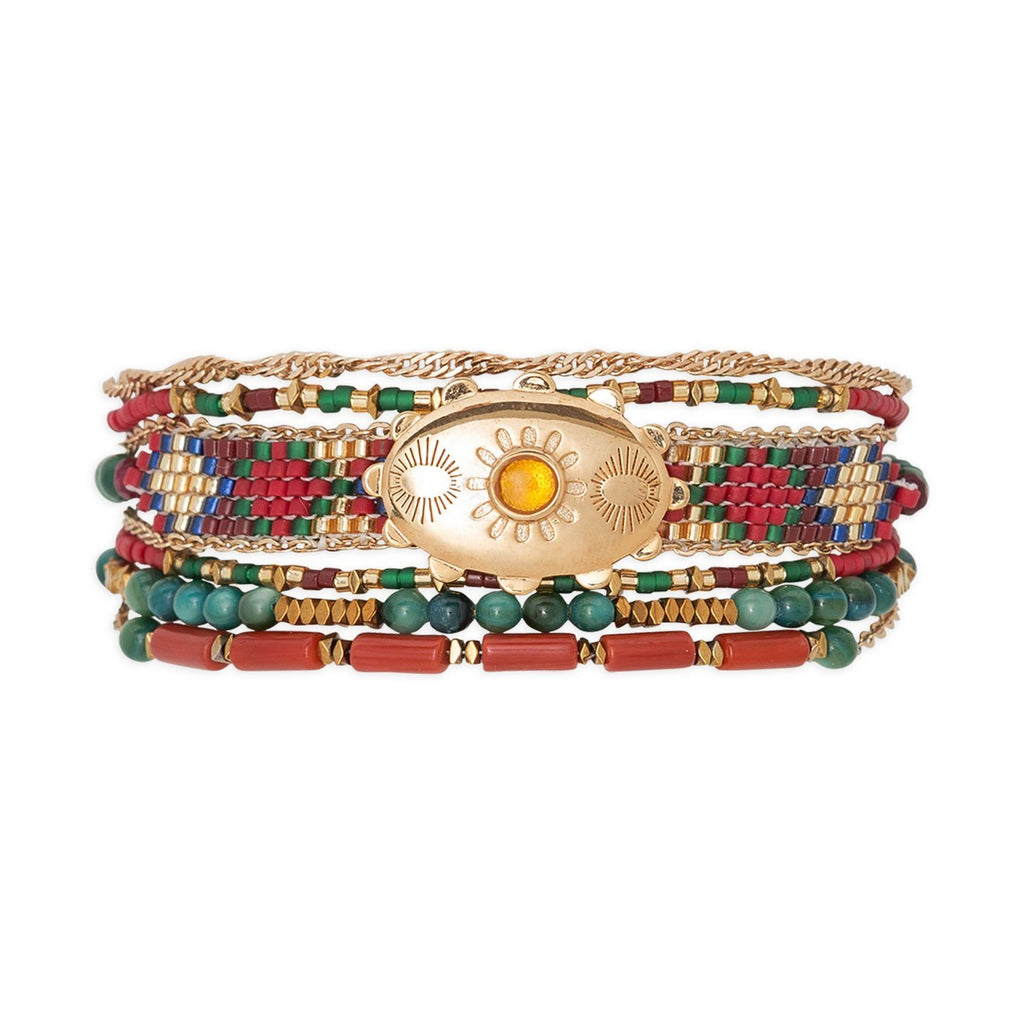 Joyas Brazalete Eldorado - Terracota - Rojo