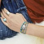 Bijoux Manchette Eldorado - Turquoise