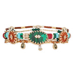 Manschettarmband Sherpa - Smaragd