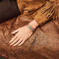 Manschettarmband Sherpa - Smaragd