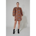 Robe Crochet Paillette - Choco