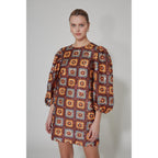 Robe Crochet Paillette - Choco