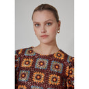 Robe Crochet Paillette - Choco