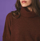 Jersey Constance De Cuello Alto - Coñac