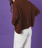 Jersey Cuello Alto Constance - Coñac