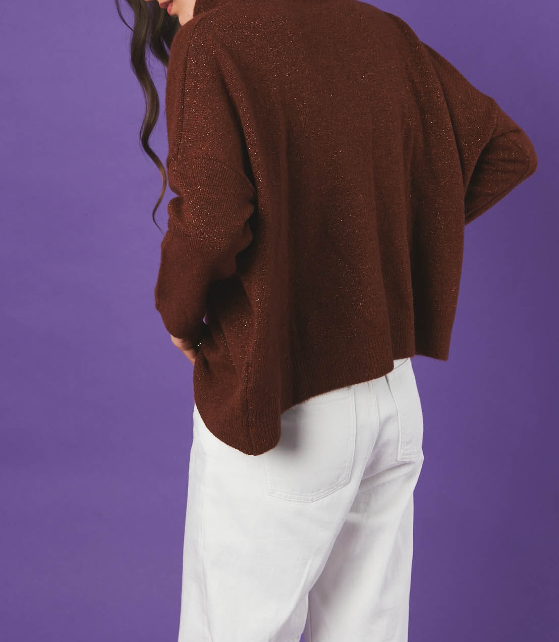 Jersey Cuello Alto Constance - Coñac