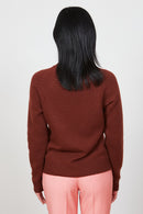 Timeless round-neck sweater - Brown