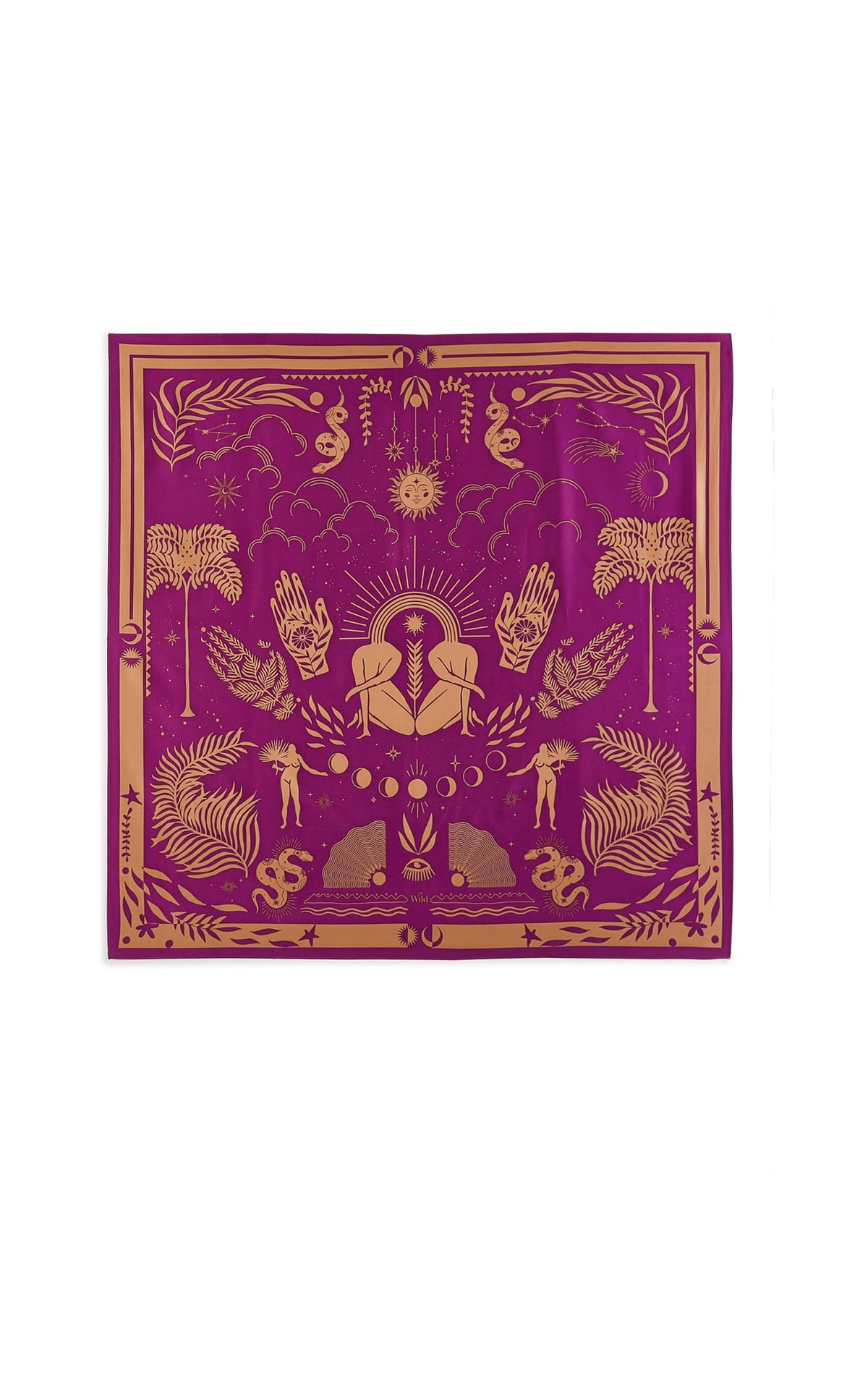 Foulard Medium Univers Viola