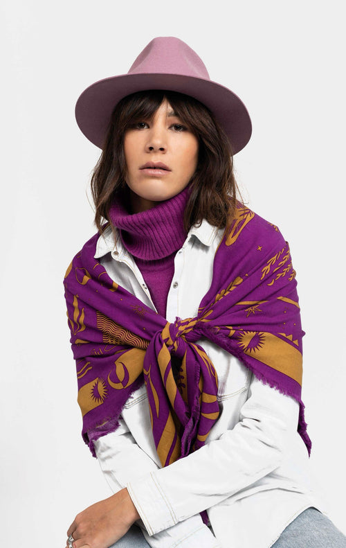 Purple Universe Scarf
