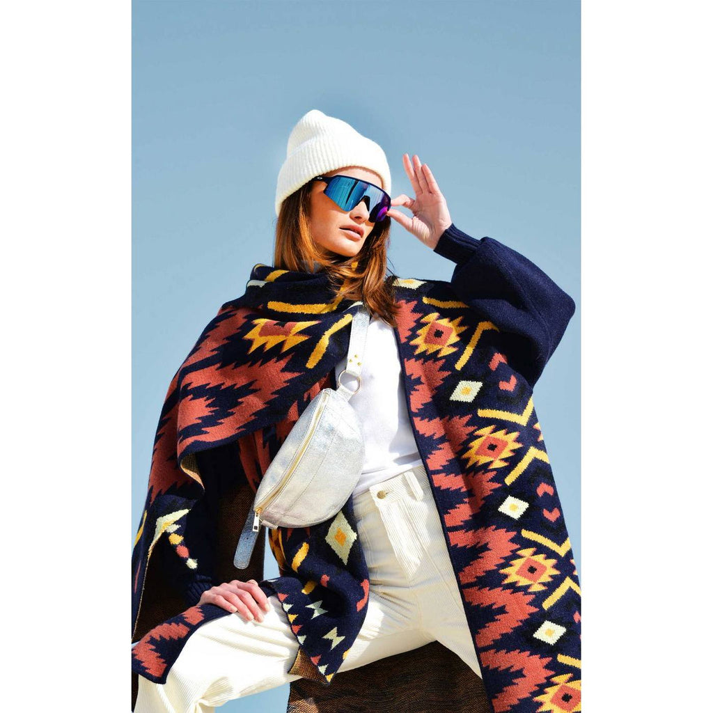 Jacken Lange Strickjacke Palace - Marineblau