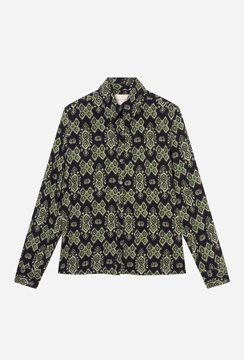 Camisa recta Asma - Caqui
