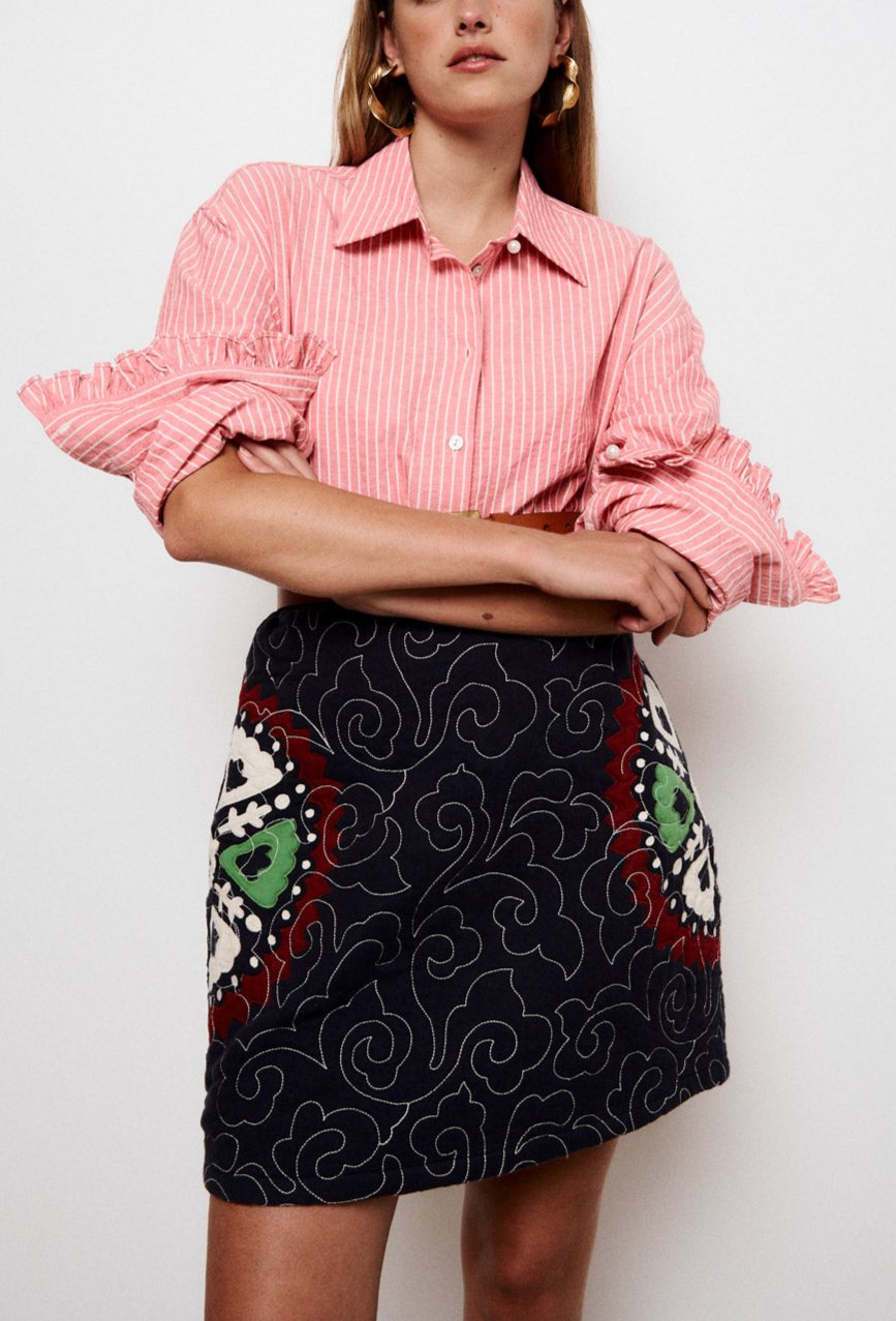 Camisa Recta Joanna - Rosa