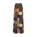 Manoush - Pantalon Damier Velours - Patchwork