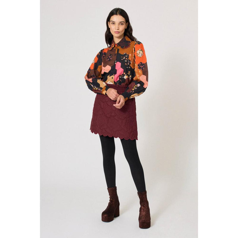 Chemise Patchwork Médiéval - Marron