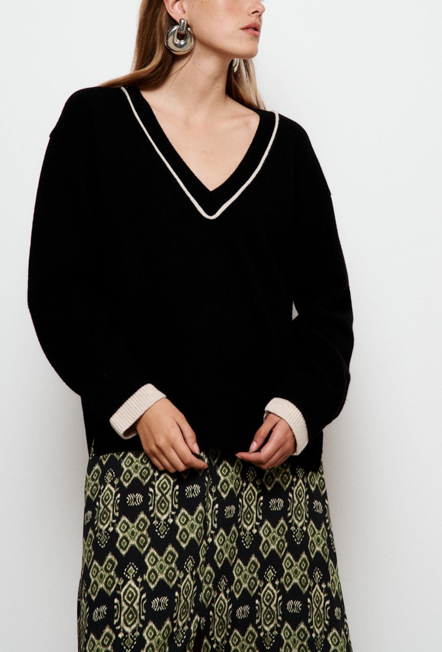 Jersey Recto Mireille - Negro