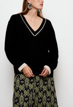 Jersey Recto Mireille - Negro