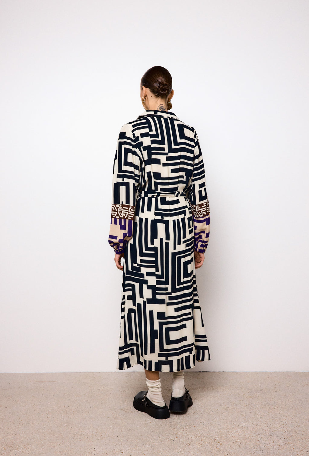 Robe Longue Orphee - Noir