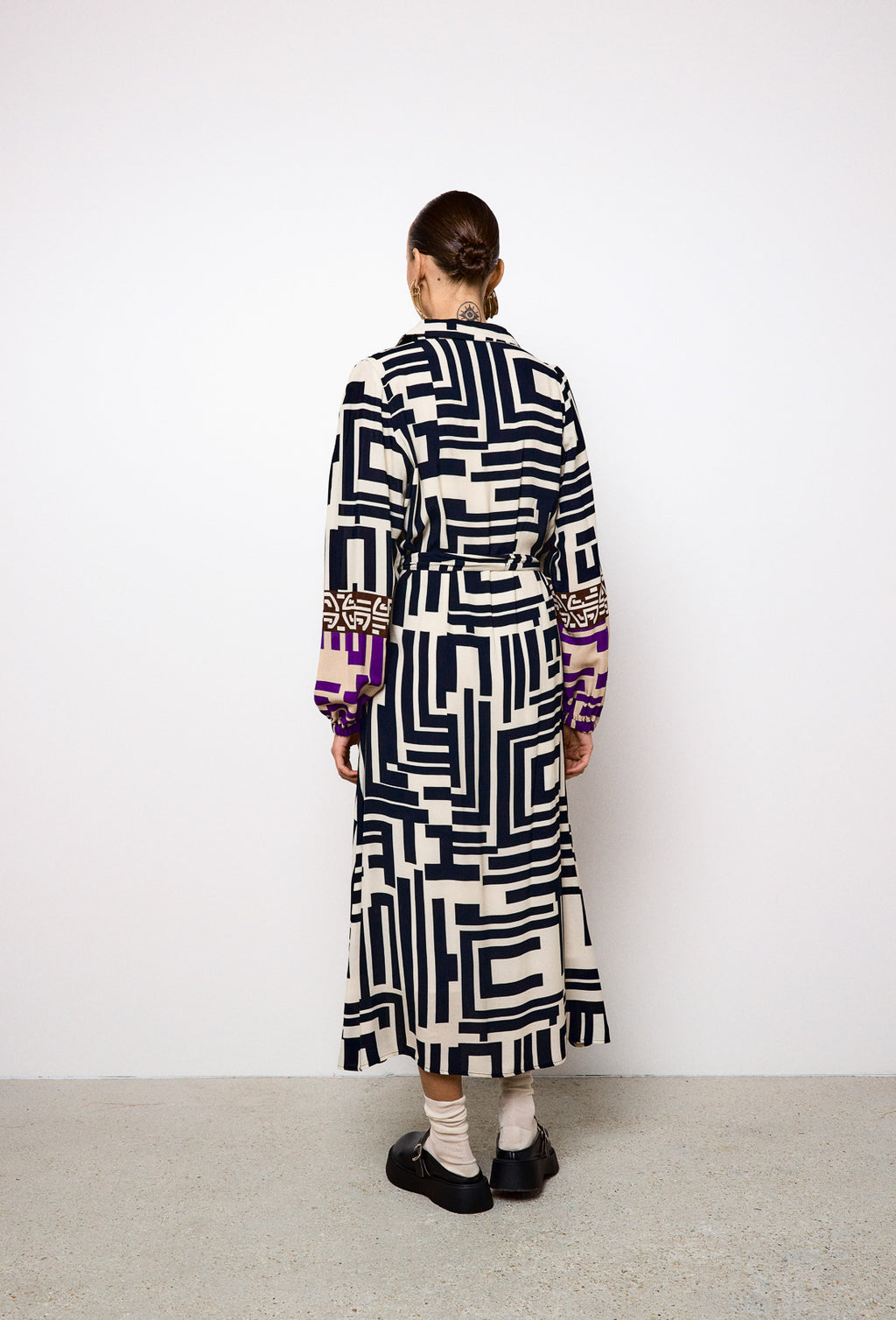 Robe Longue Orphee - Noir