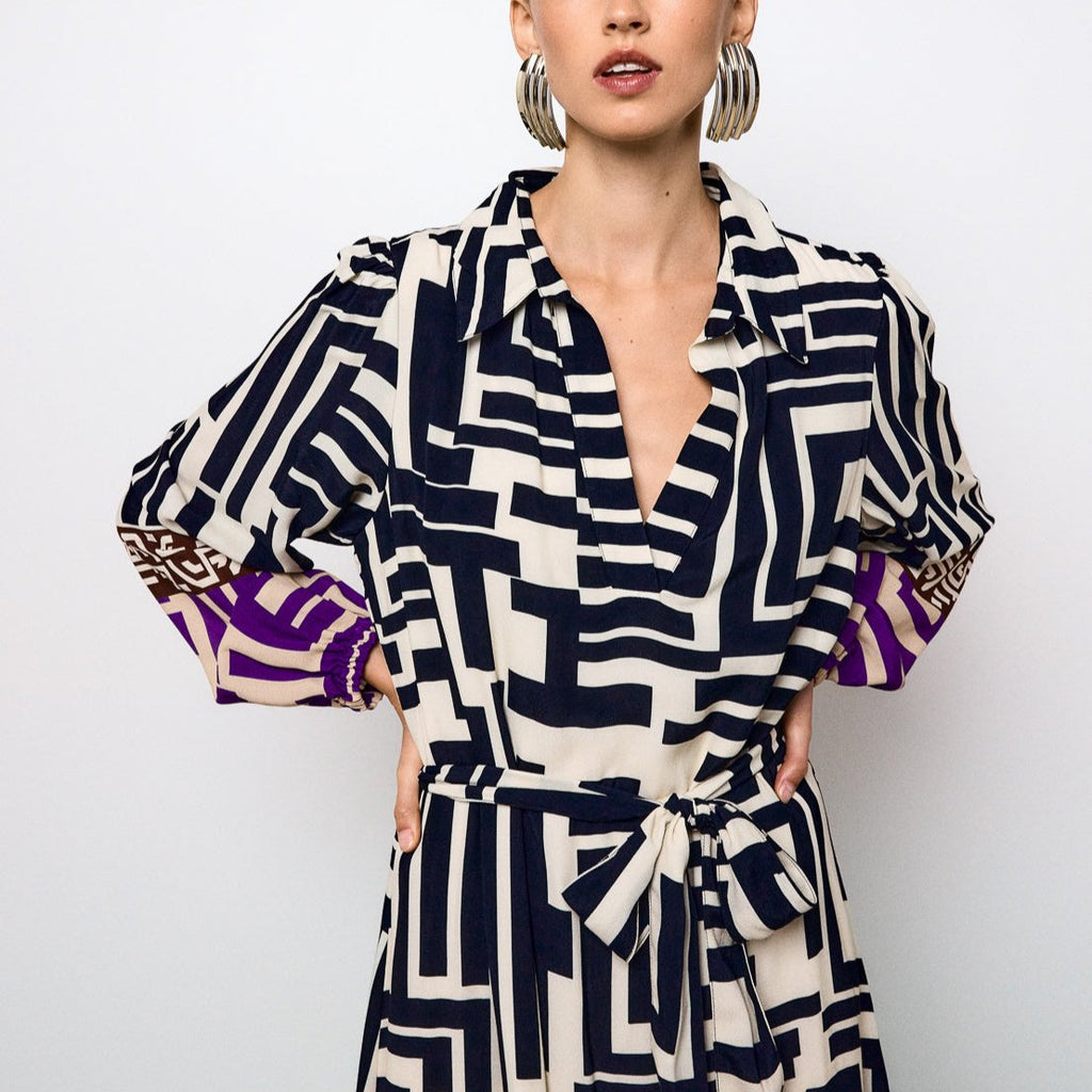 Robe Longue Orphee - Noir