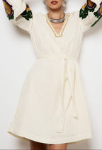 Namie Short Dress - Ecru