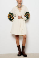 Vestido Corto Namie - Crudo