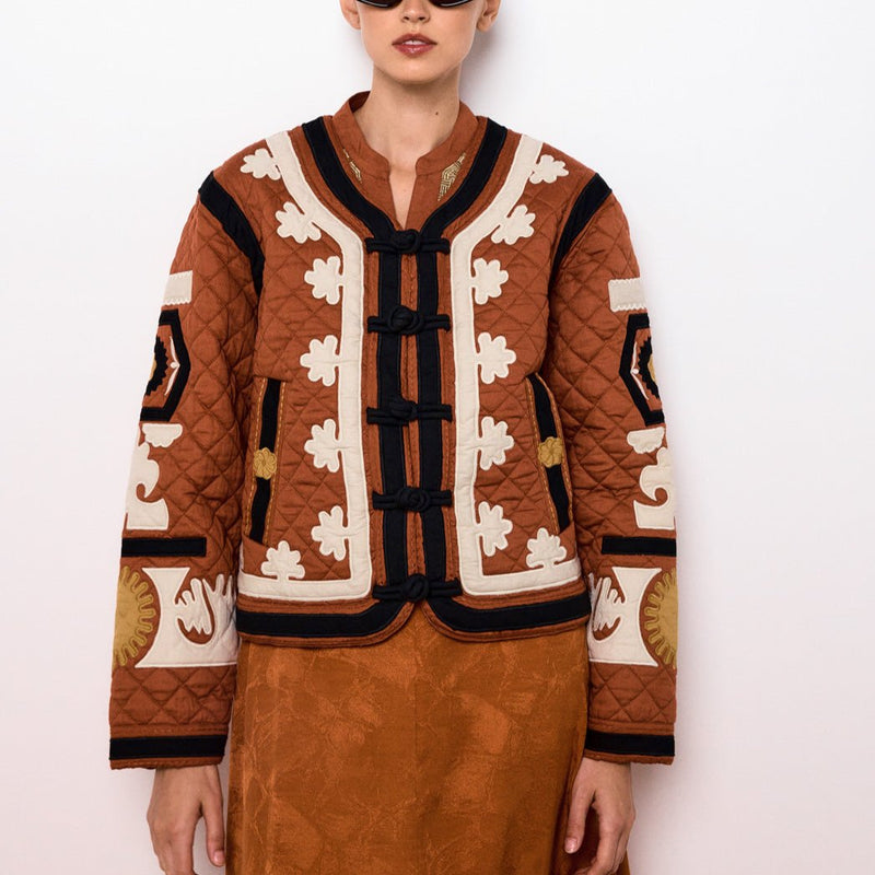 Chaqueta corta Deva - Terracota