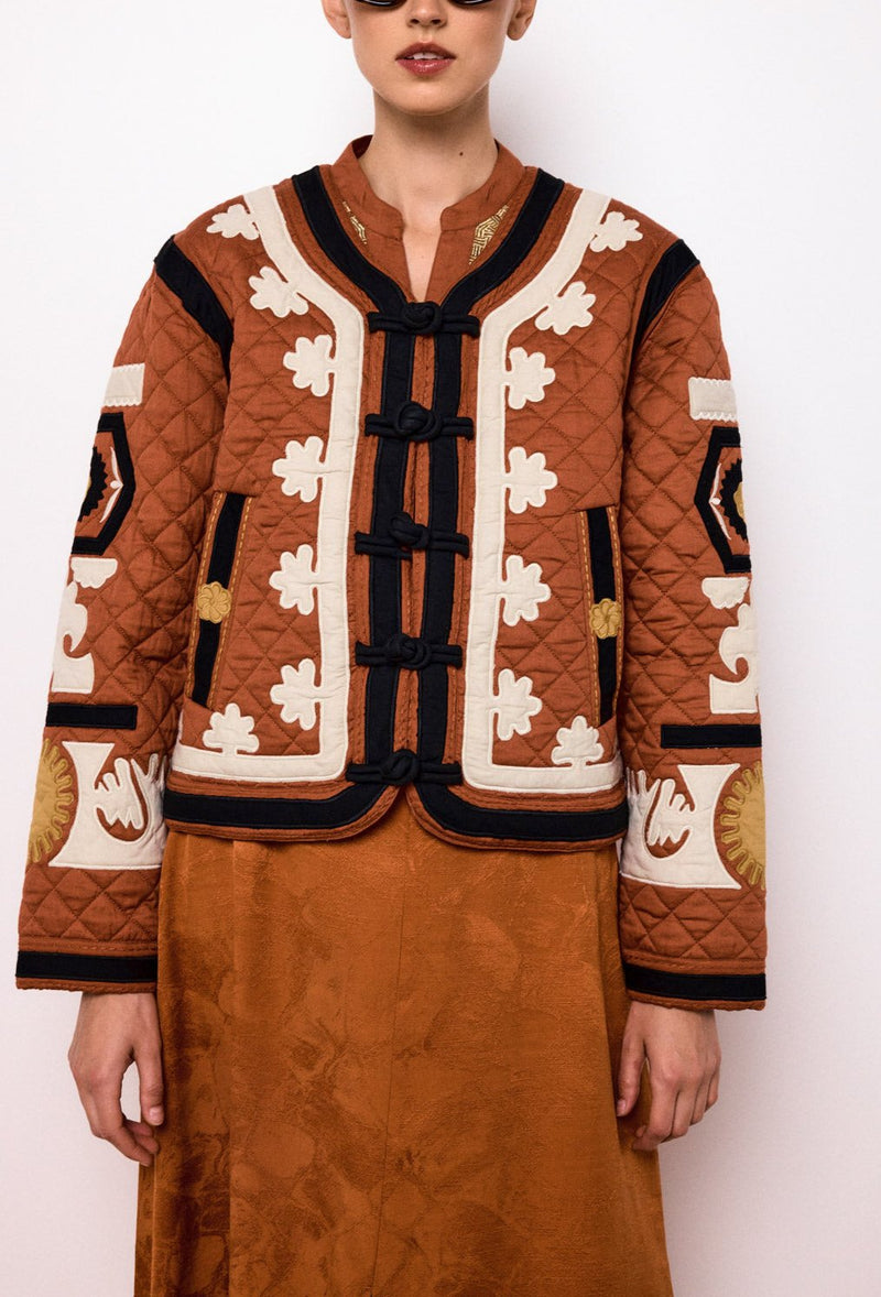 Chaqueta corta Deva - Terracota