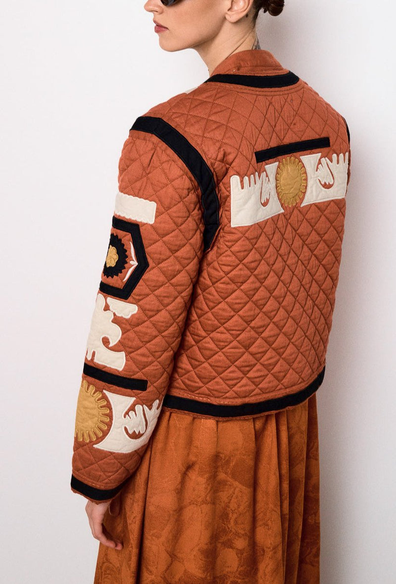 Chaqueta corta Deva - Terracota