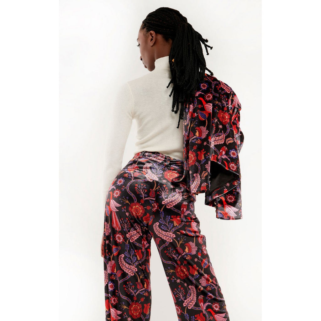 Trousers & Shorts Calista Velvet - Purple