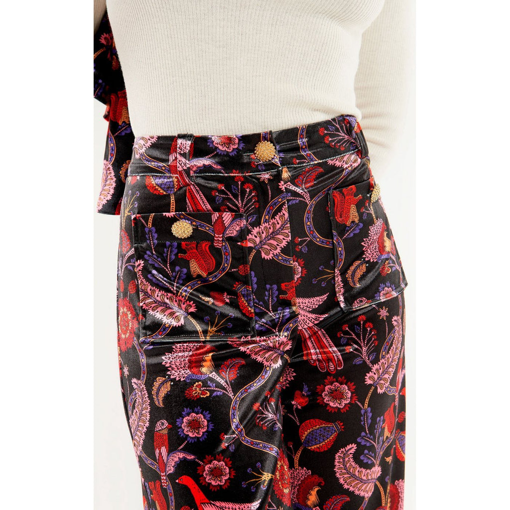 Trousers & Shorts Calista Velvet - Purple