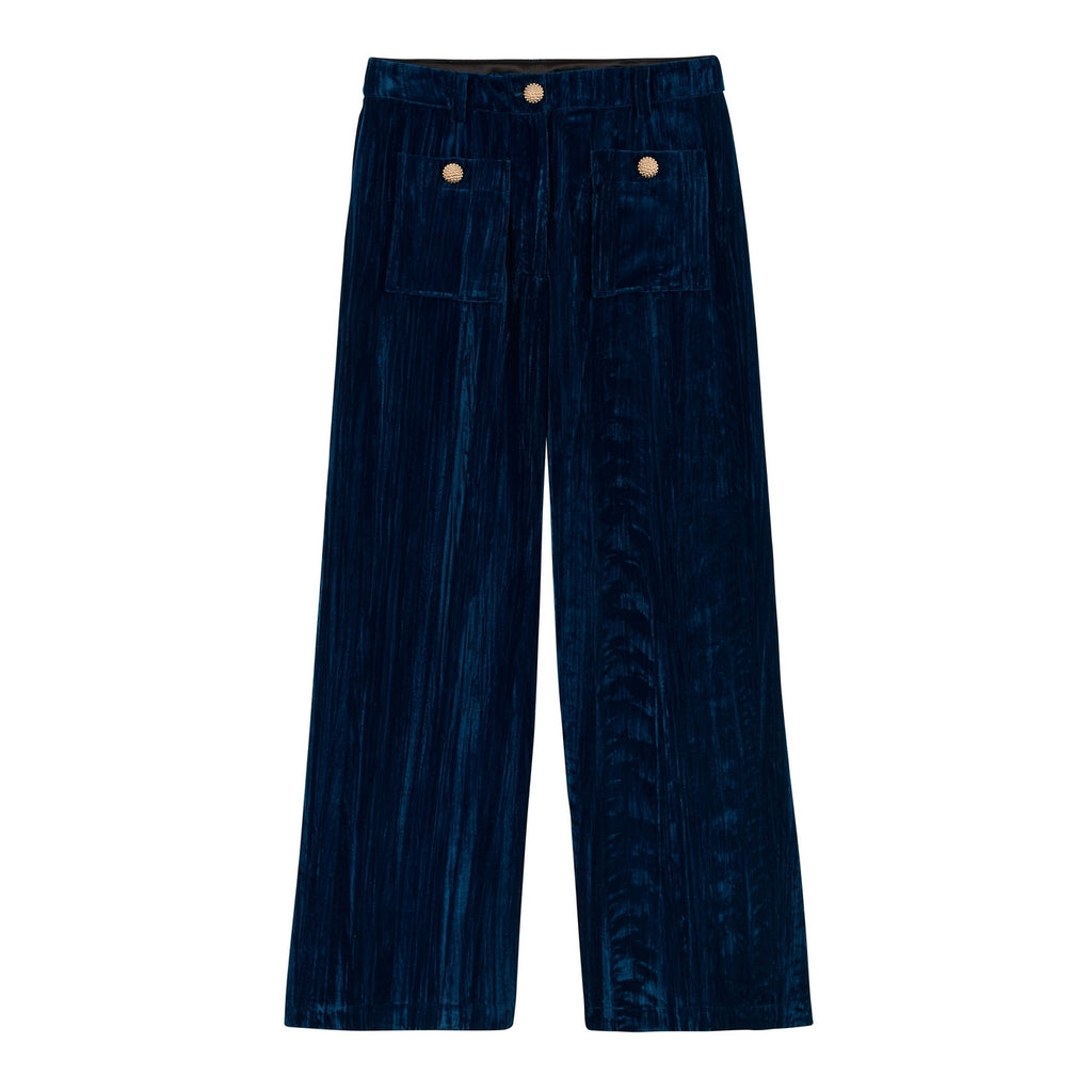 Byxor och Shorts Sammet Koffi - Blå