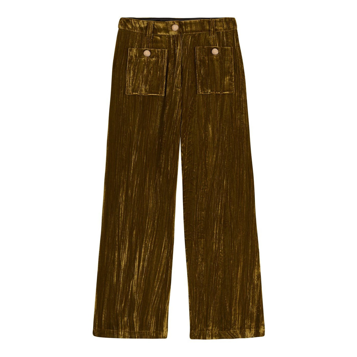 Byxor och Shorts Koffi Sammet - Khaki