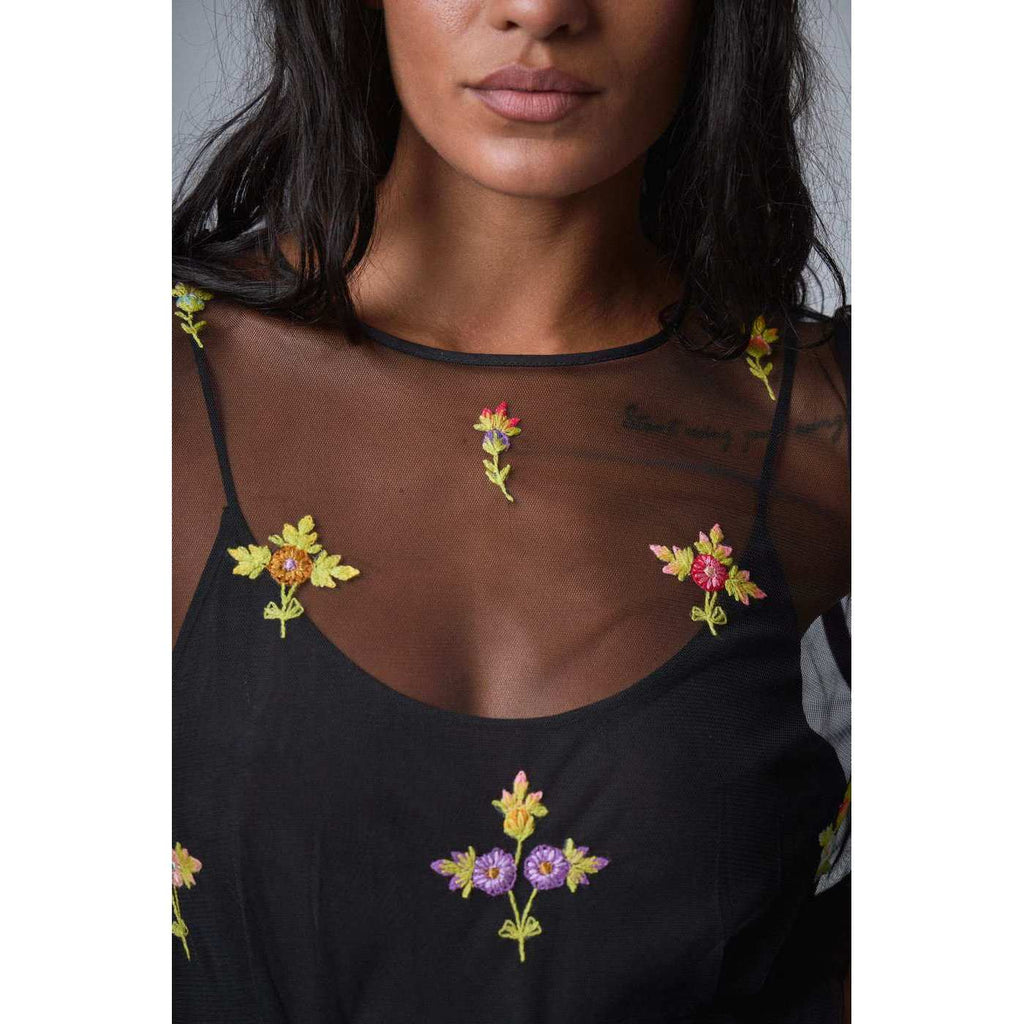 Robe Bloom Romance - Noir