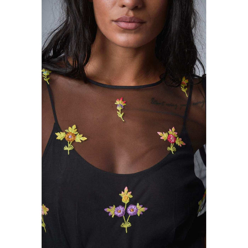 Robe Bloom Romance - Noir