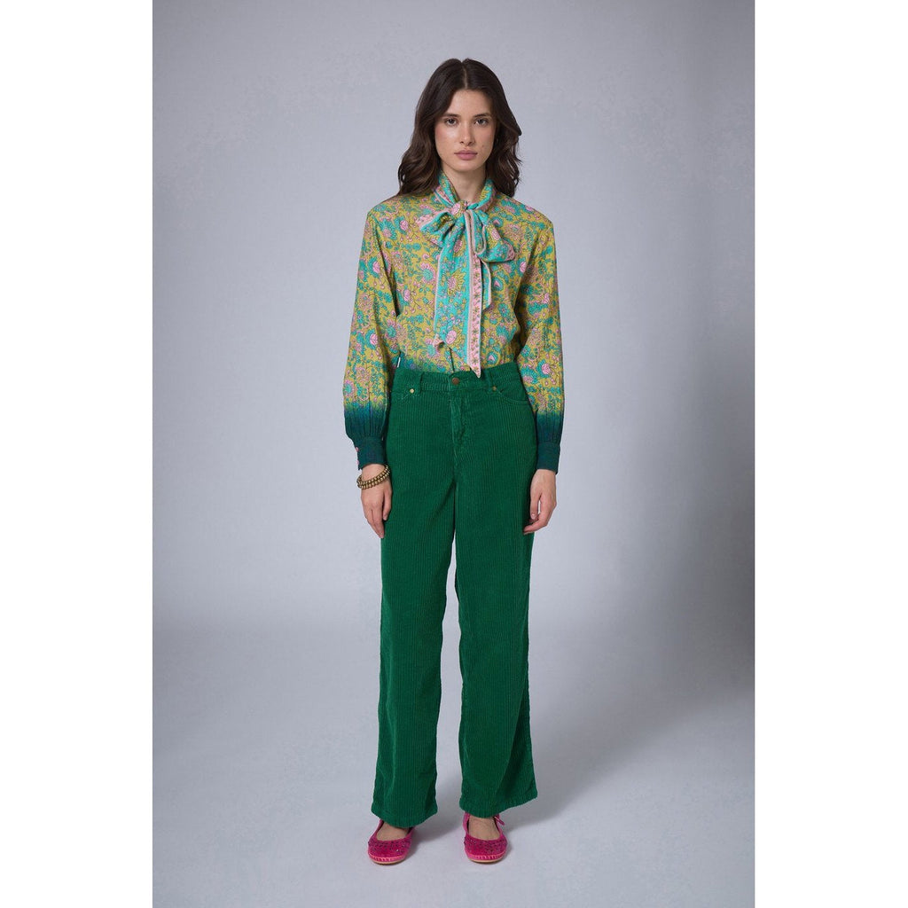 Bohemian Hindi Shirt - Khaki