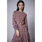 Robe À Smocks Bohemian Hindi - Camel