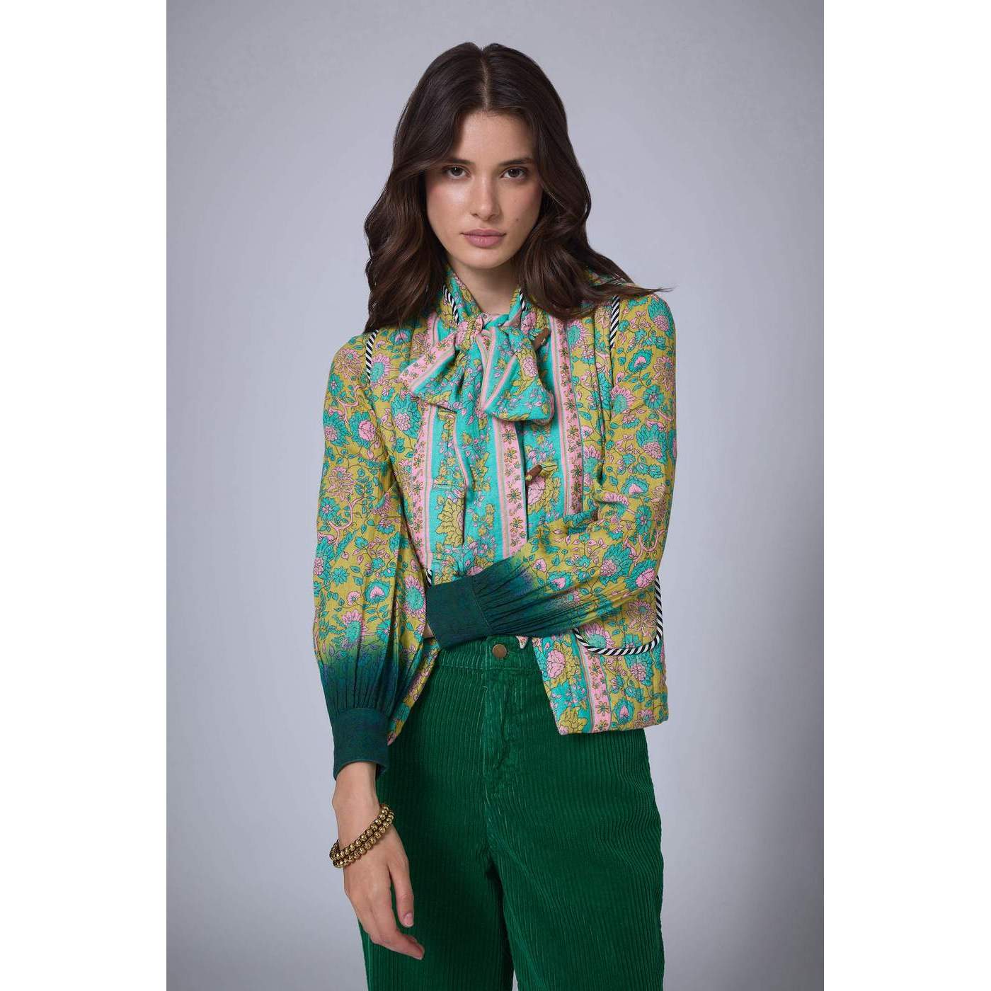 Chaqueta Bohemian Hindi - Caqui