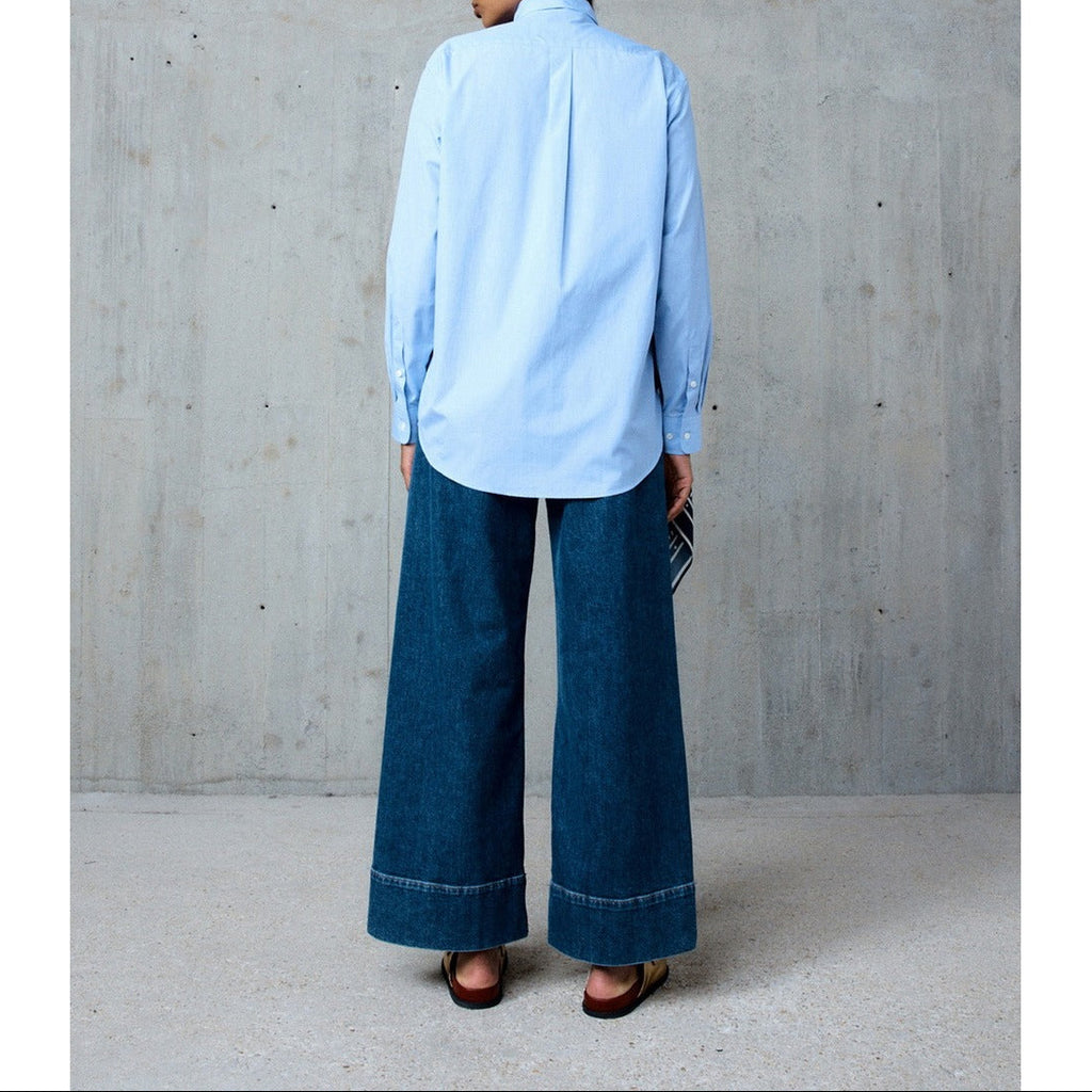 Naima Scarf Shirt - Blue
