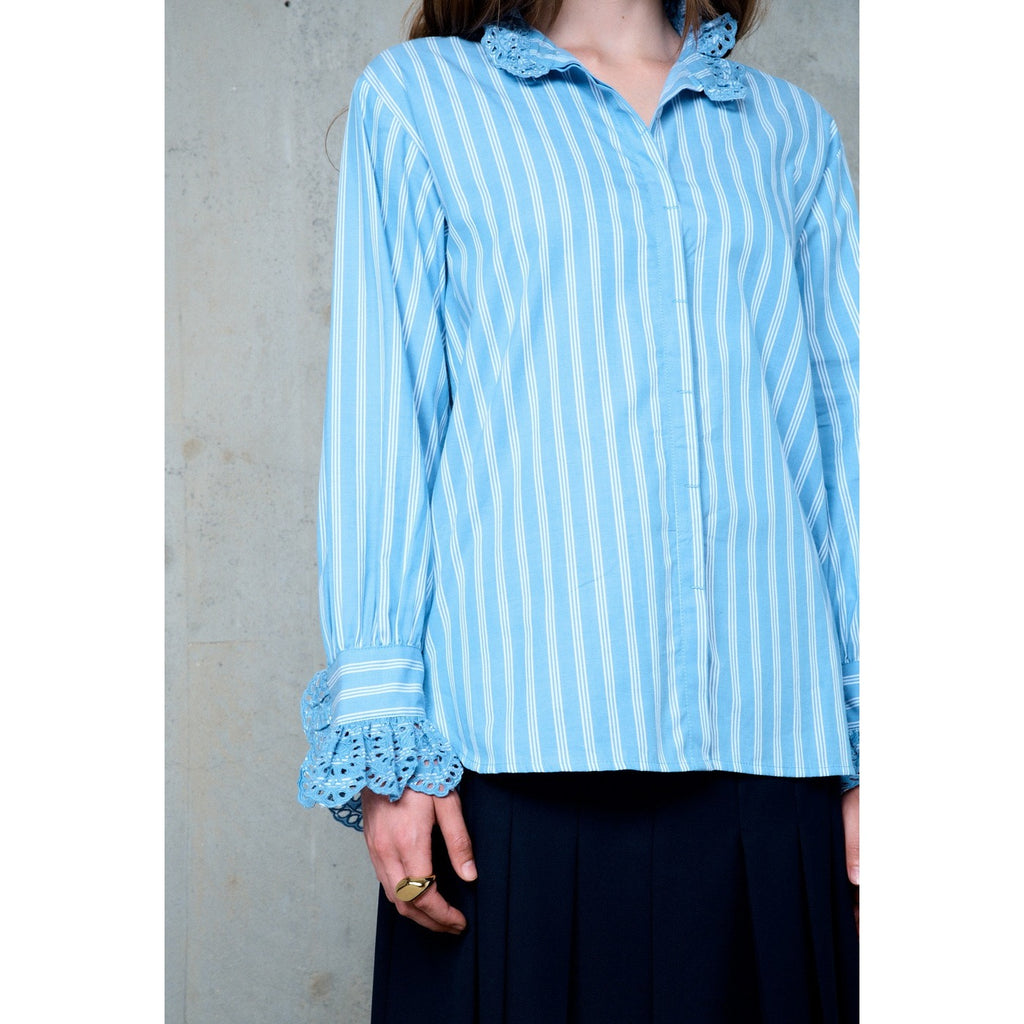 Camisa recta Thalie - Azul