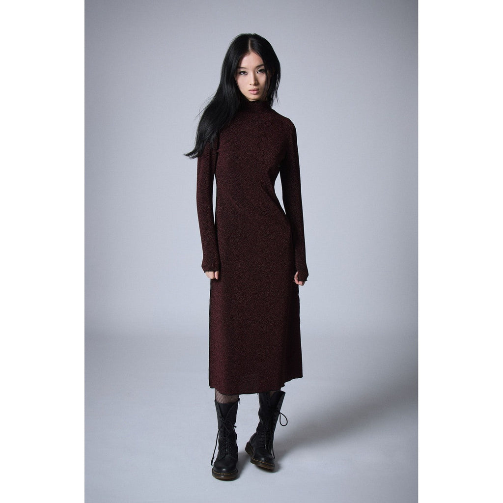 Robe Lurex - Chocolat