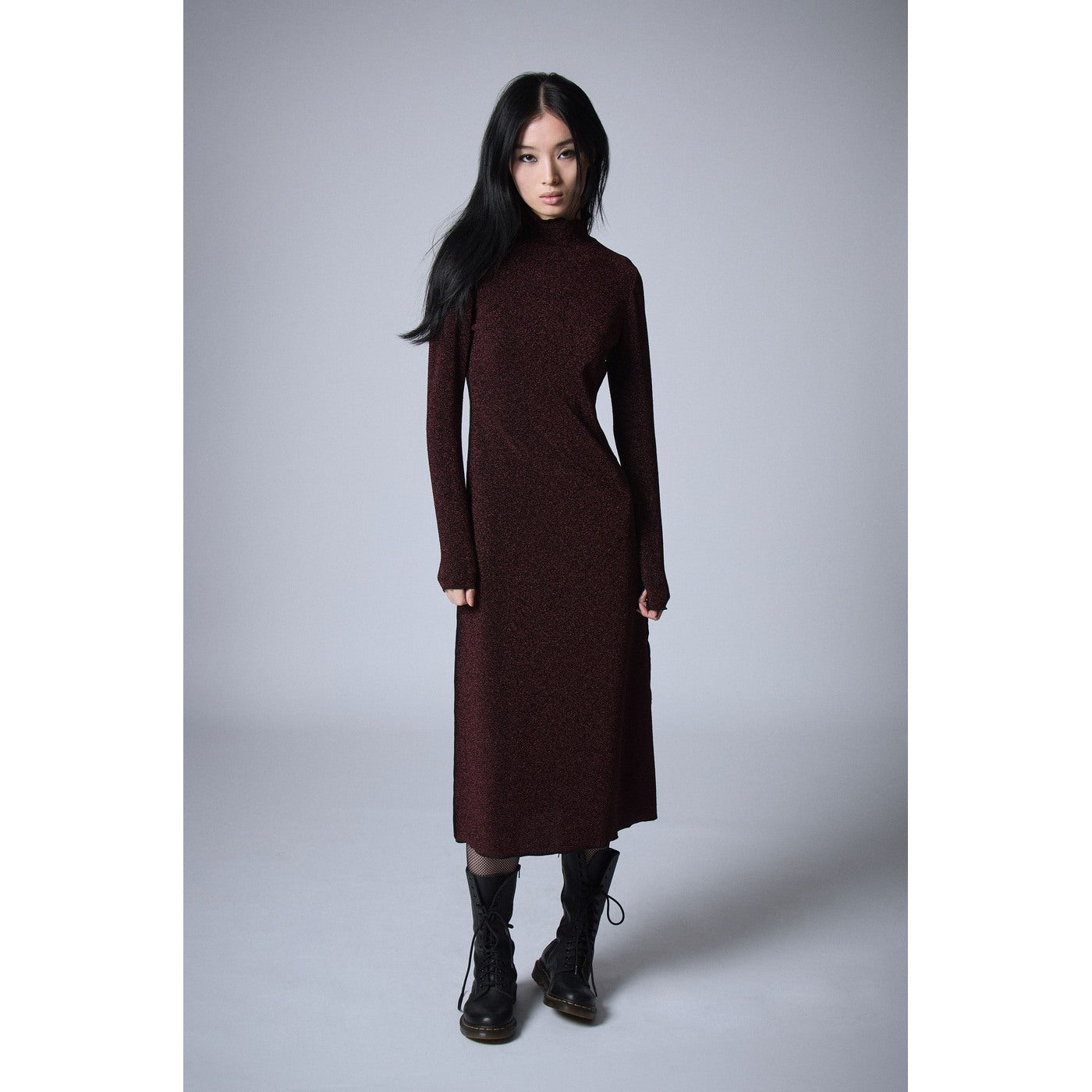 Robe Lurex - Chocolat