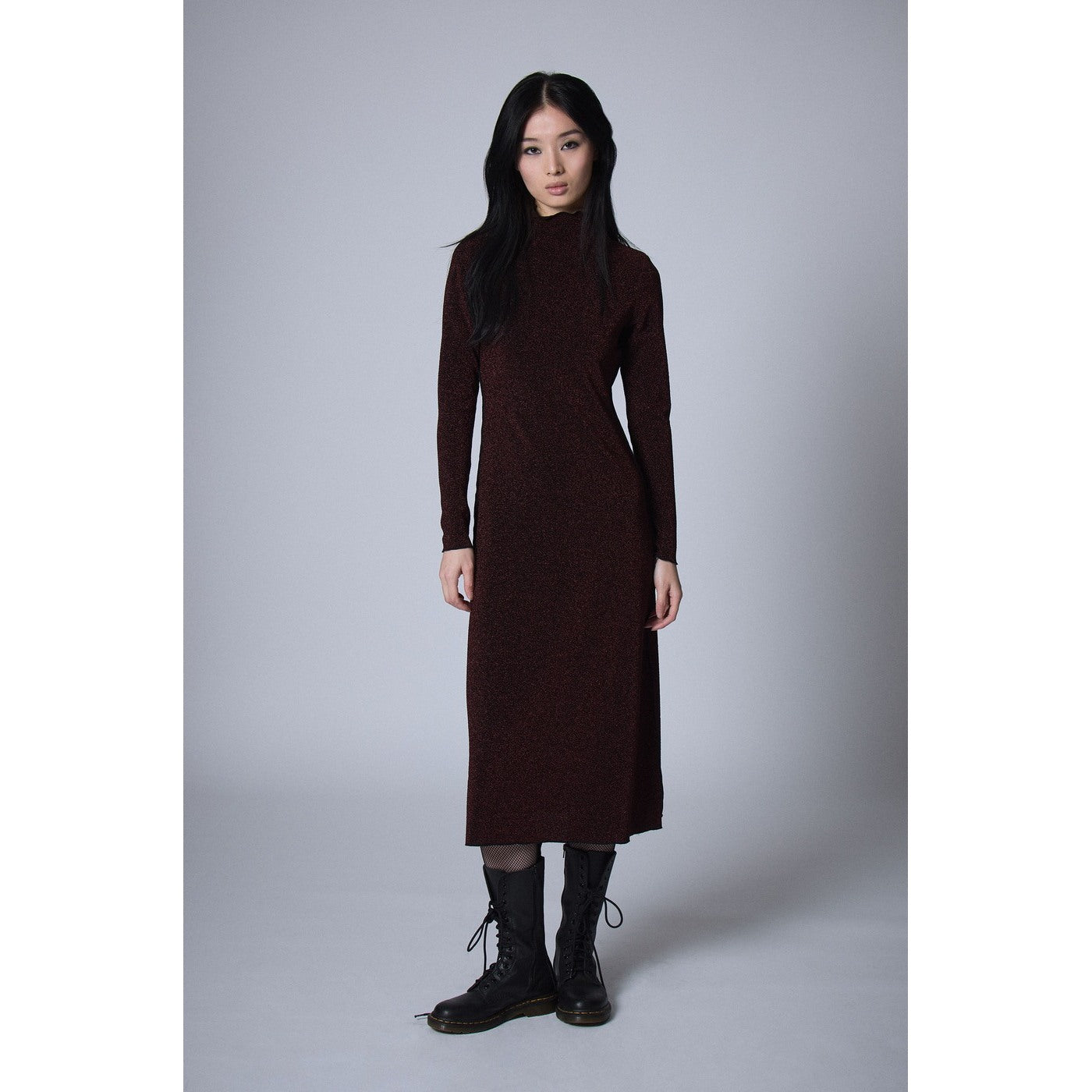 Robe Lurex - Chocolat