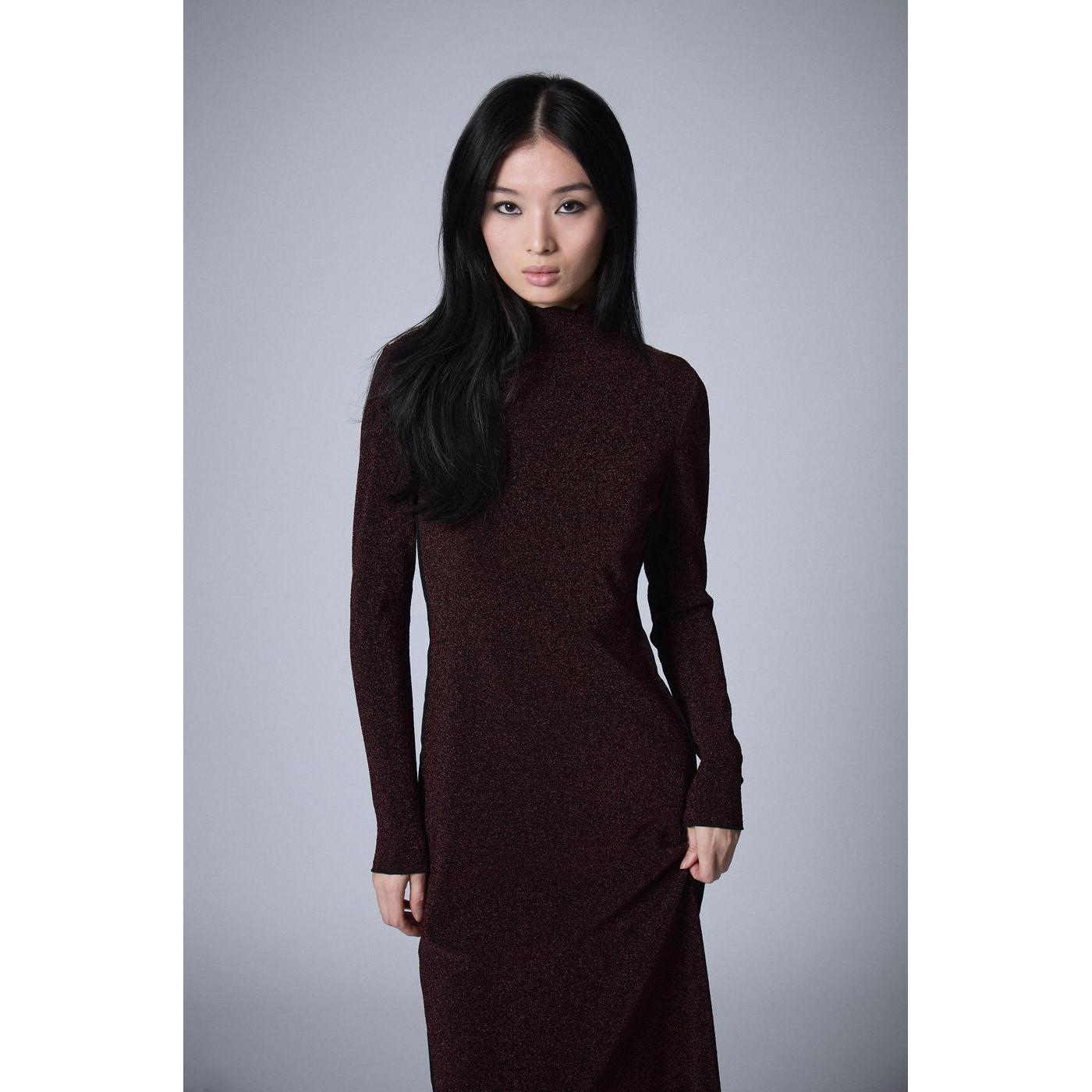 Robe Lurex - Chocolat